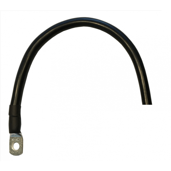 Accu kabel zwart 6mm 50cm 1 oog M6